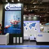 выставочный стенд, стенд для оао "газпром интернешнл"