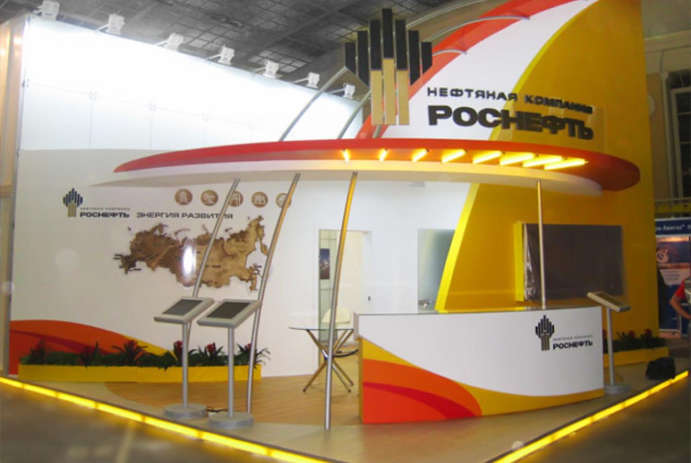 выставочный стенд, stand for rosneft 
