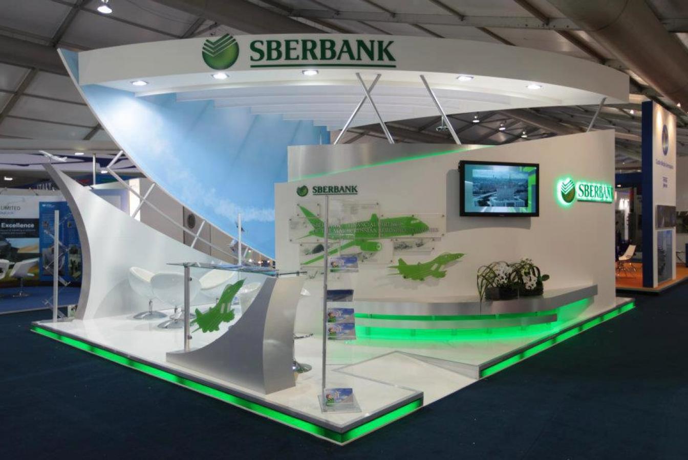 выставочный стенд, стенд для сбербанка россии оао