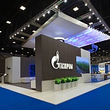 Stand for Gazprom 