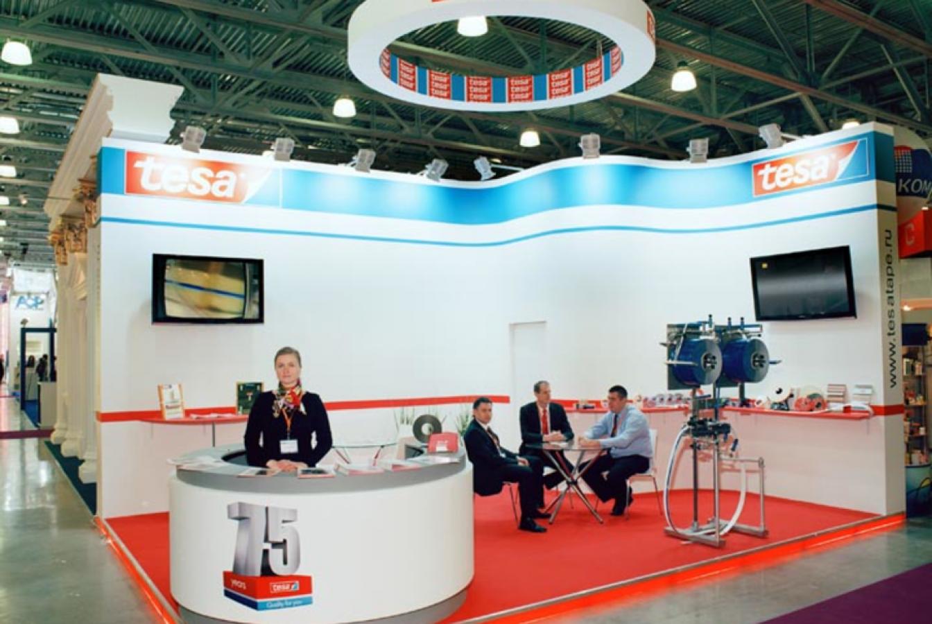 выставочный стенд, stand for tesa company