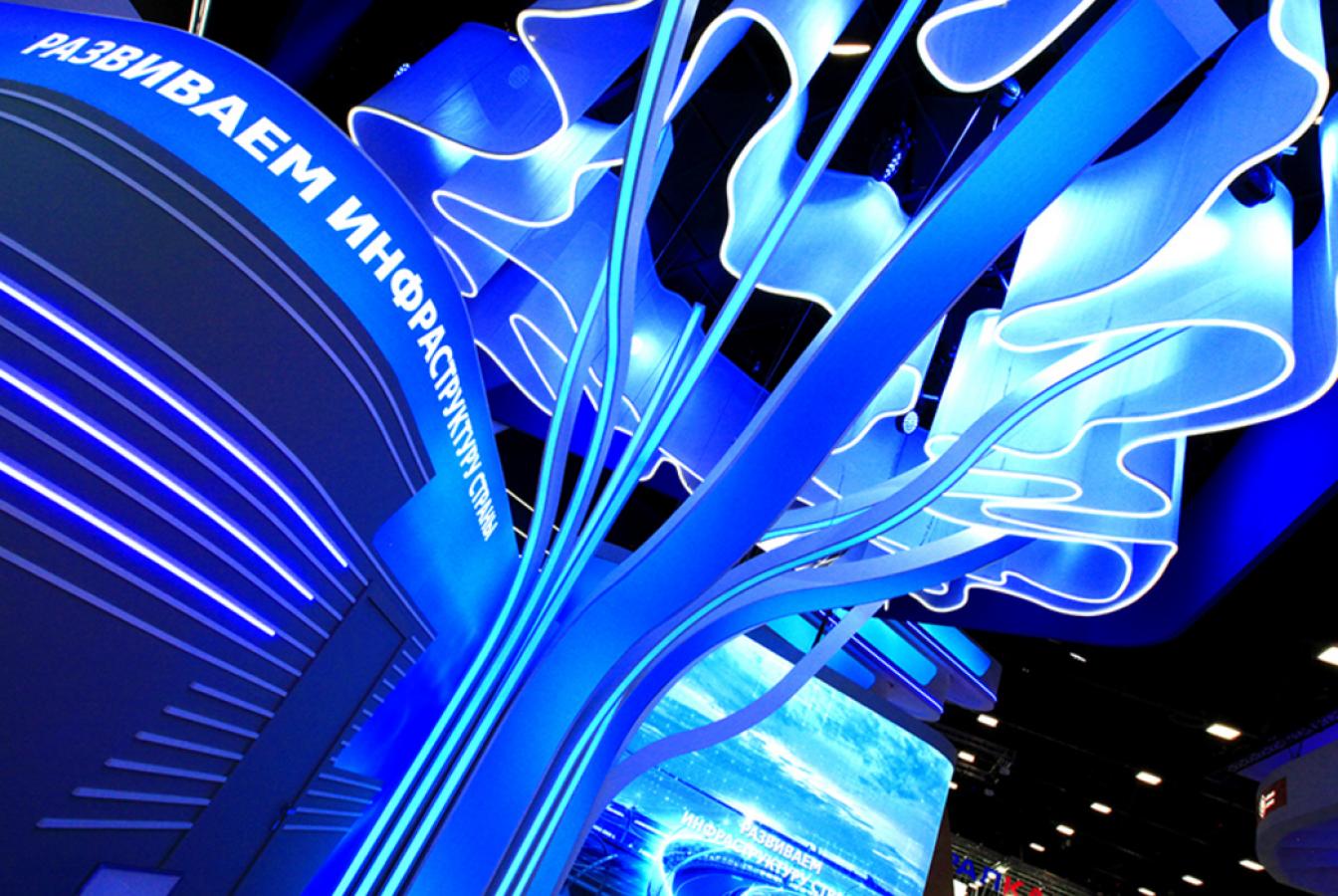 выставочный стенд, стенд для банка втб