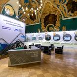 выставочный стенд, экспозиция "кавказский дом россии" на казанском вокзале