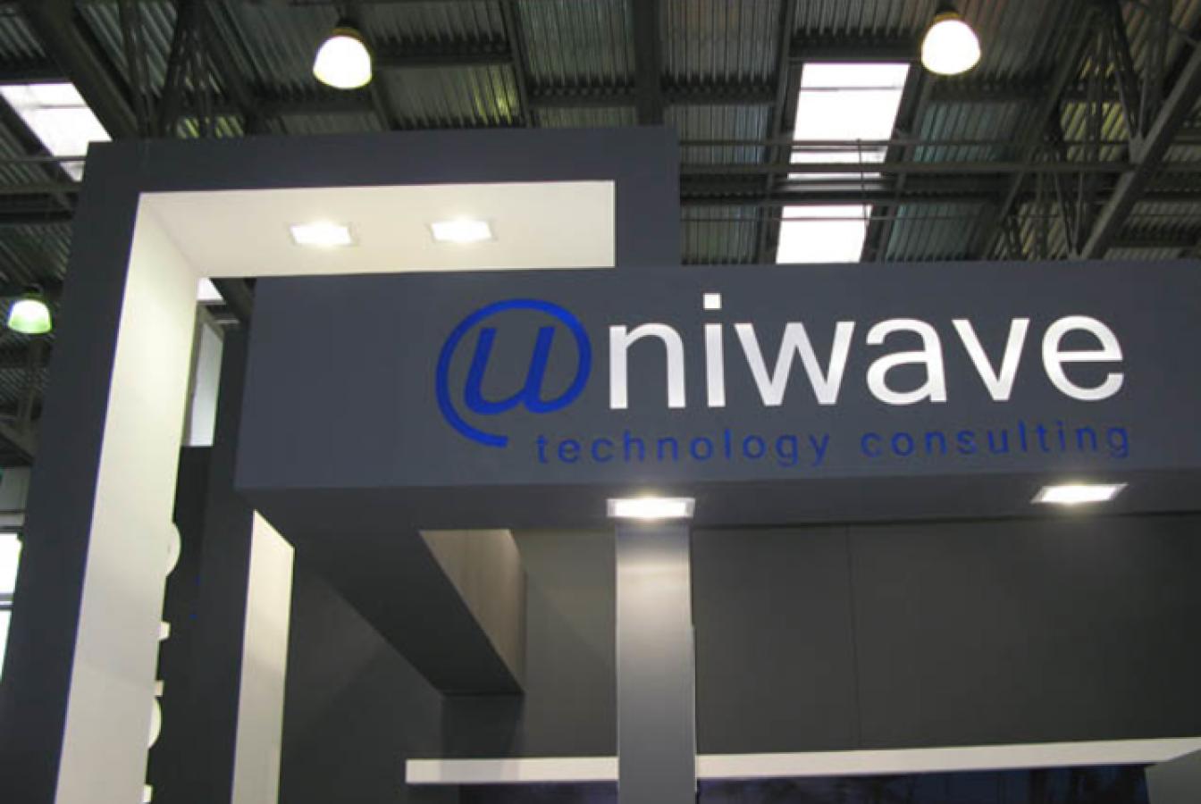 выставочный стенд, стенд для компании uniwave