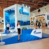 Stand for Gazprom 