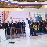 выставочный стенд, decoration of scene, congress zones and grand opening ceremony