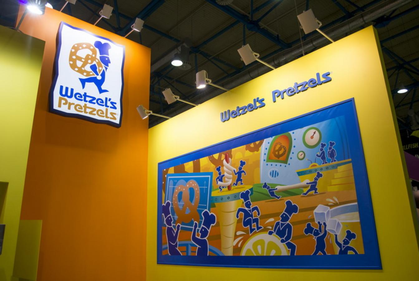 выставочный стенд, stand for wetzels pretzels