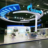 Stand for Gazprom 