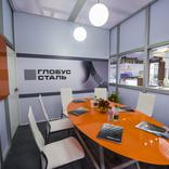 выставочный стенд, стенд для компании "глобус сталь"