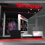 выставочный стенд, stand for sharp 