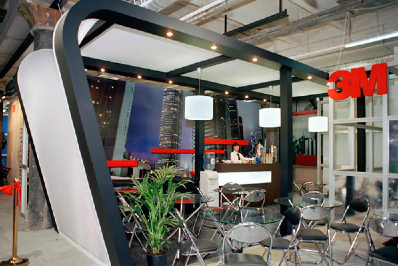 выставочный стенд, экспозиция для компании 3м