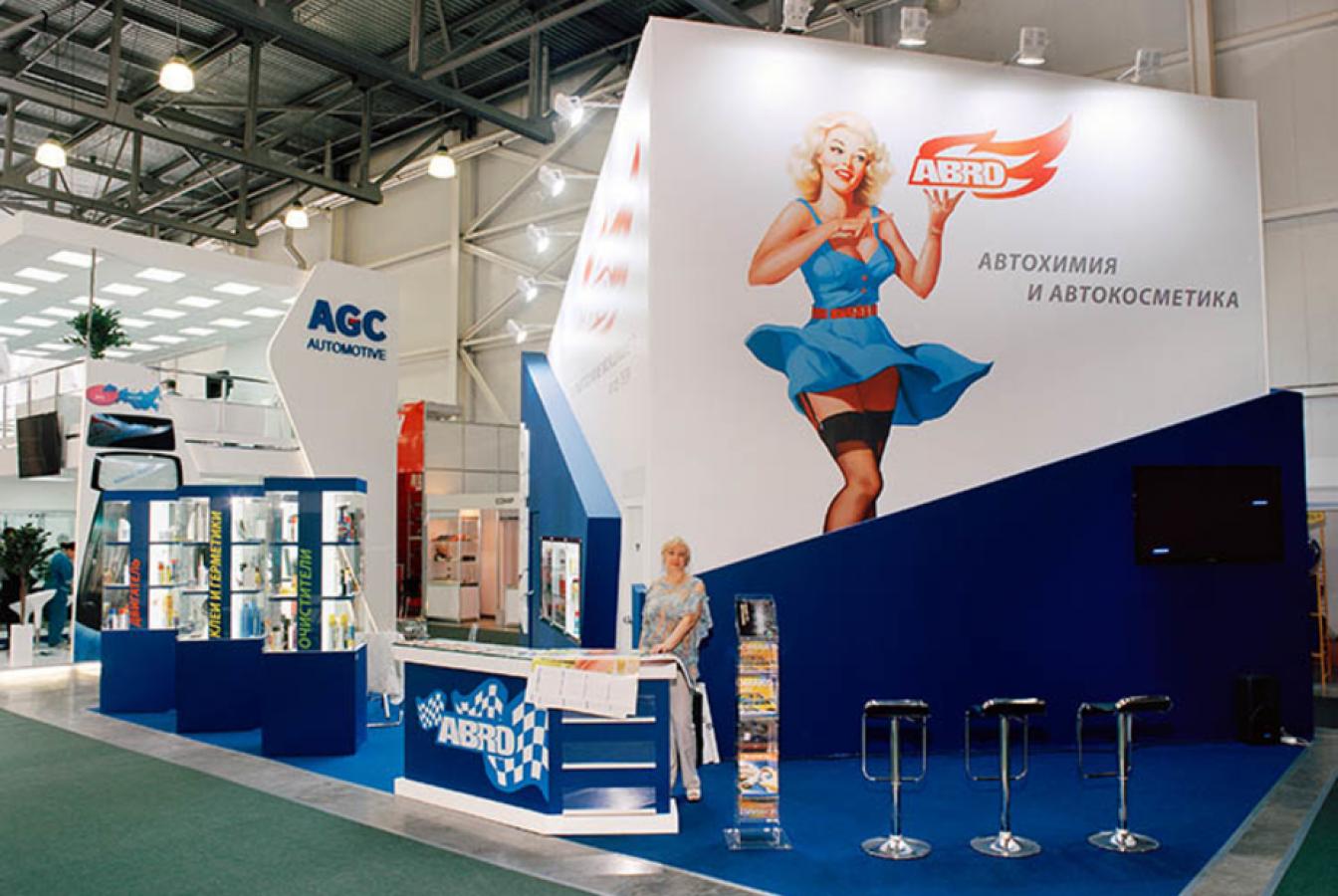 выставочный стенд, стенд для компании abro