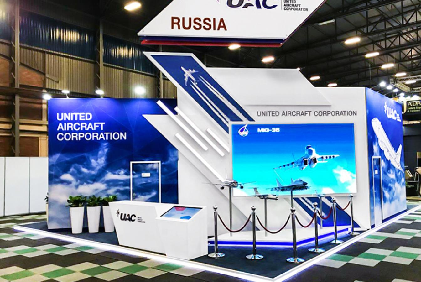 выставочный стенд, stand for united aircraft corporation