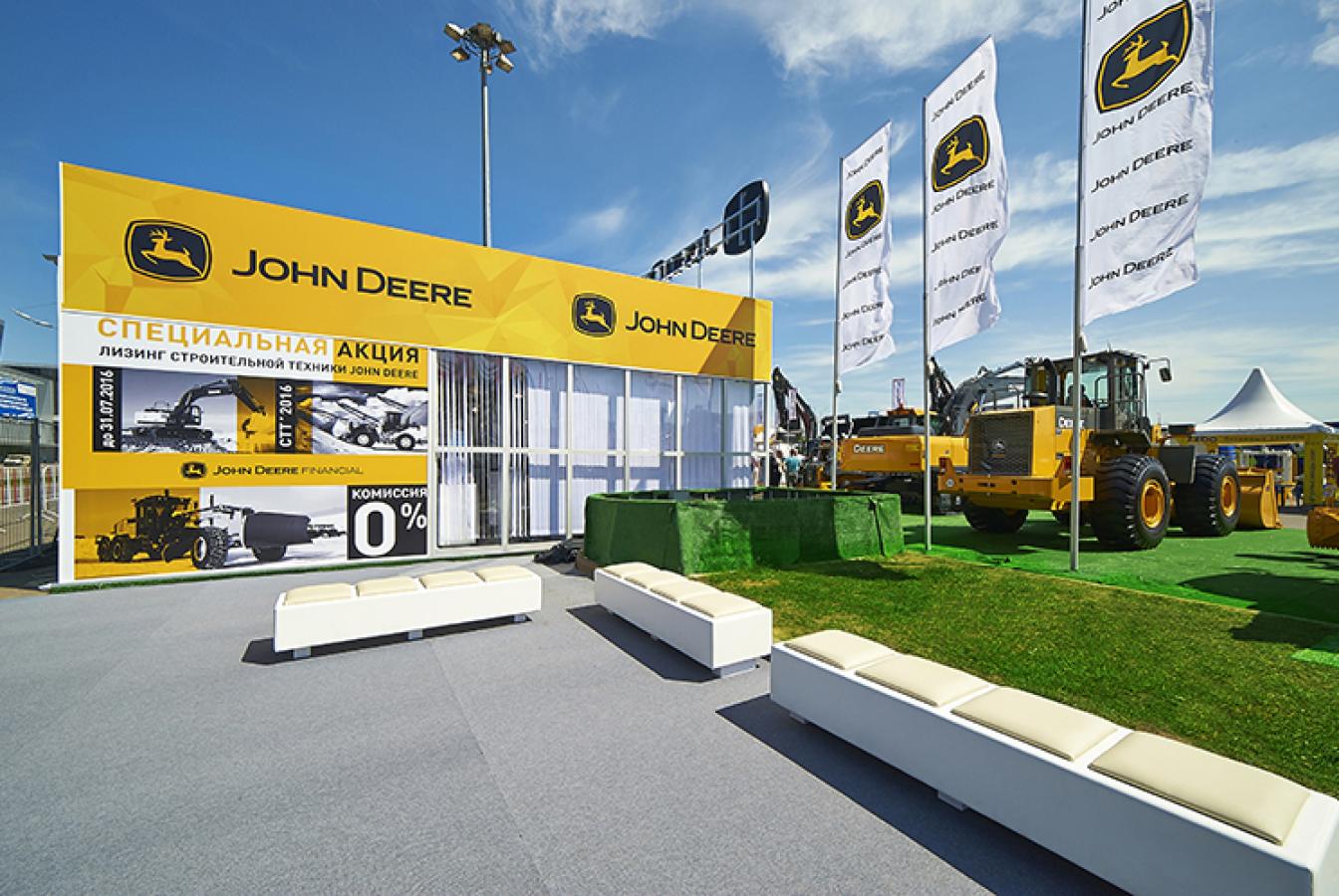 выставочный стенд, стенд для компании jonh deer