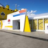 выставочный стенд, solemn reception of president of russia at zvezda shipbuilding plant