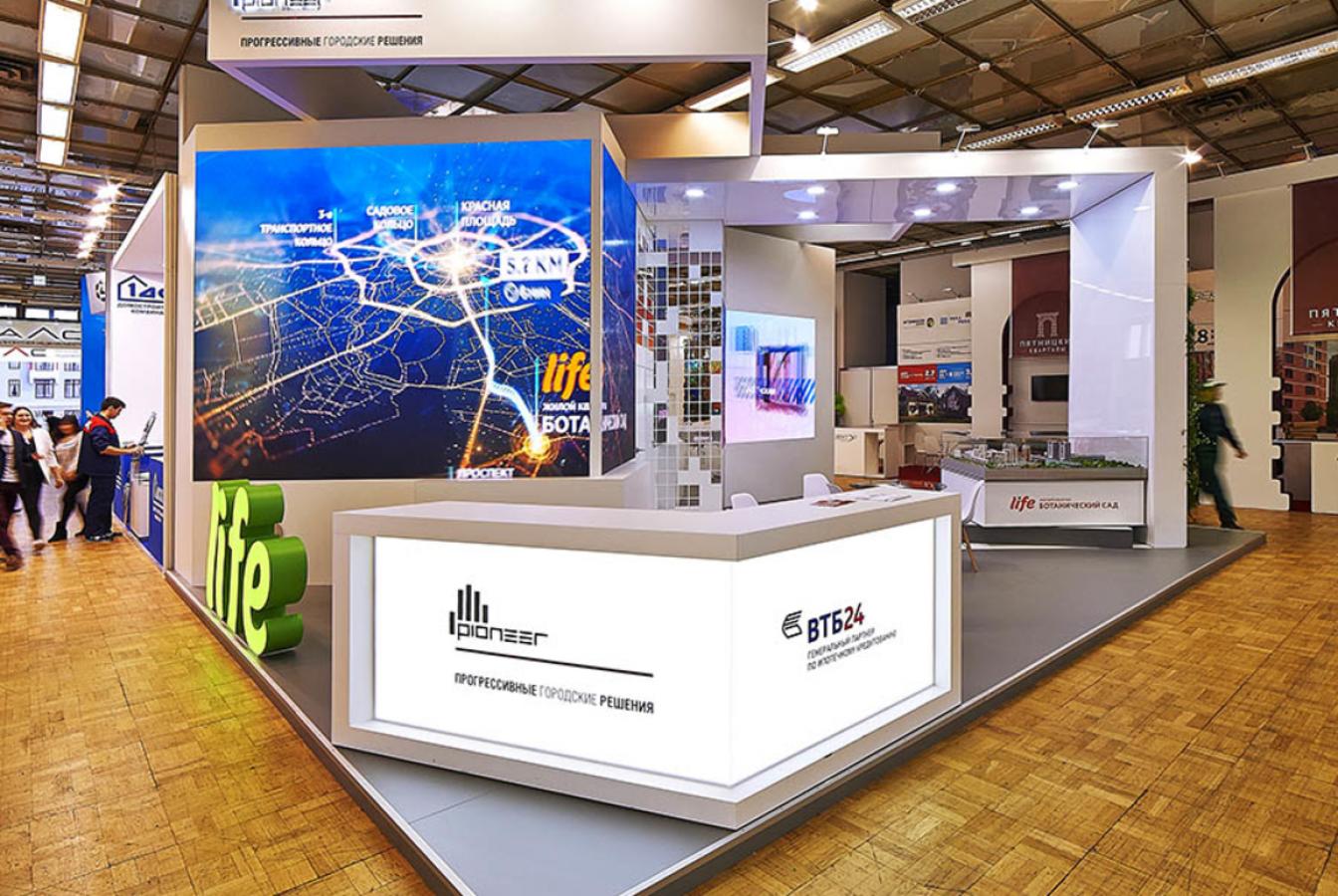 выставочный стенд, stand for pioneer developing company