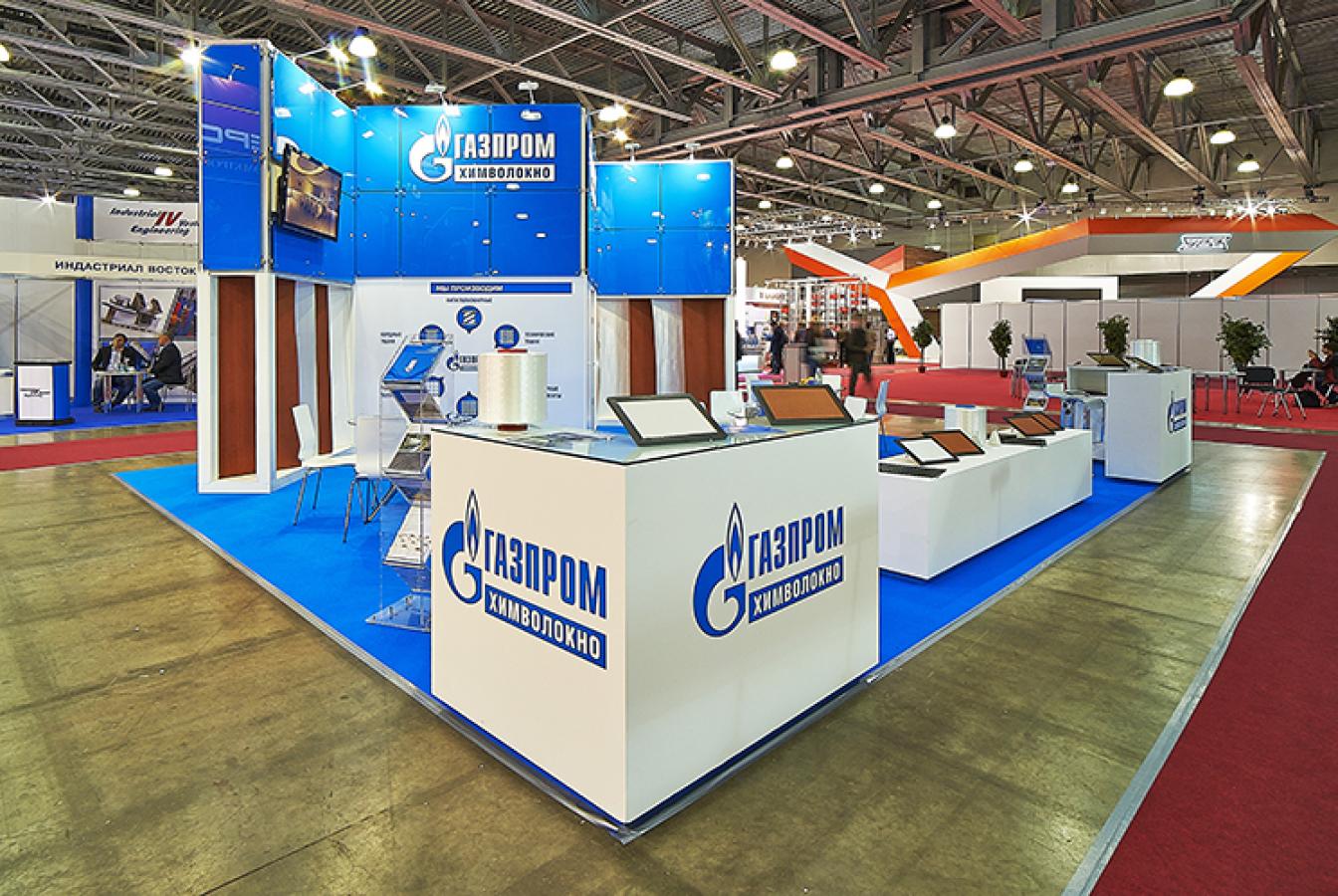 выставочный стенд, stand for gazprom chimvolokno