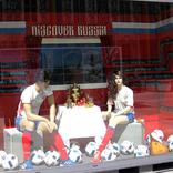 выставочный стенд, decoration of the promo-container for football union of russia