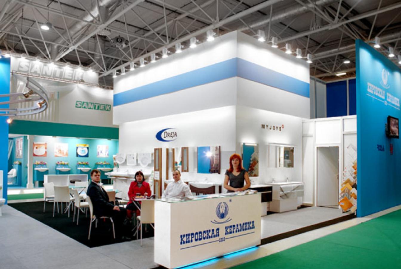 выставочный стенд, stand for kirov ceramics company